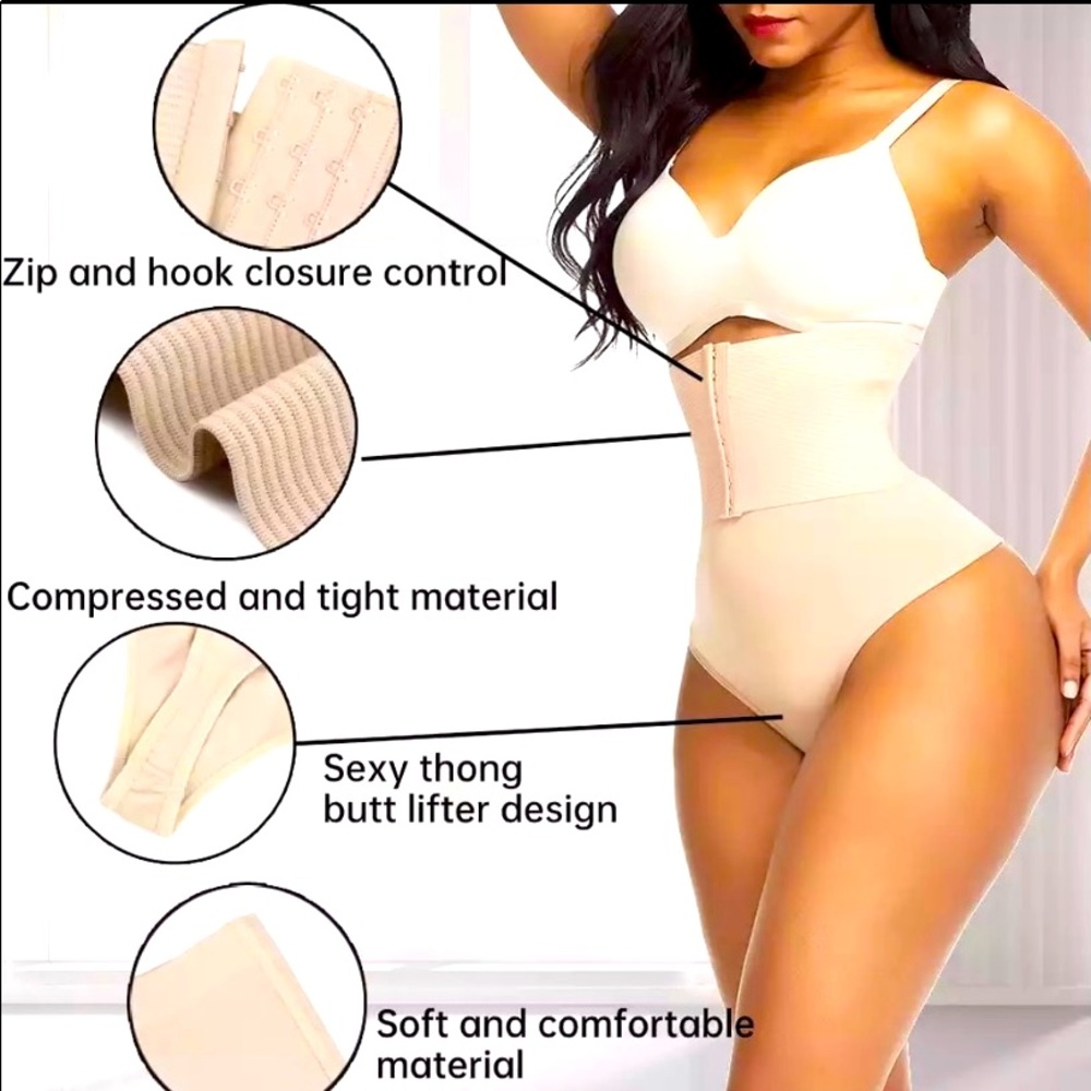 High Waist Butt lifter Thong Panty